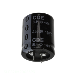Condensateur traversant SLP821M200E5P3 en aluminium 820uF 20% 200V SNAP TH 820 uF – Distributeur agréé - Product Image 1