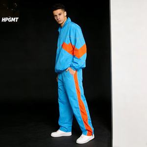 Мужской спортивный костюм OEM: легкая нейлоновая куртка и брюки-джоггеры, светоотражающая ветровка, тренировочный костюм - Product Image 1