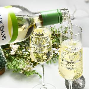 10 ° <span class=keywords><strong>aniversario</strong></span> de boda regalo reutilizable 210ml cristal para flautas de champán diamantes de imitación tachonado juego de copas de <span class=keywords><strong>vino</strong></span> blanco - Product Image 4