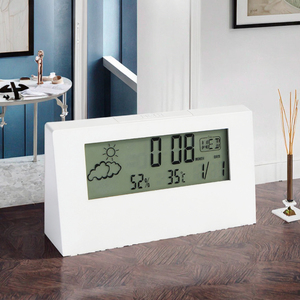 Transparente <span class=keywords><strong>LCD</strong></span> Relógio Digital <span class=keywords><strong>Display</strong></span> Estudante Presente Cultural e Criativo Eletrônico para Home Decor para Quarto ou Escritório - Product Image 2