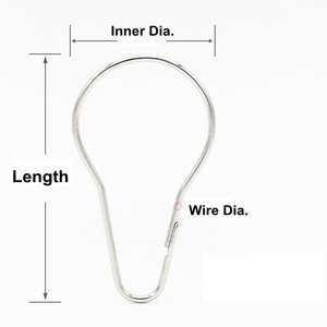 Anillos de Metal de Color EWANG para Cortinas de Ducha, Accesorios para Barras de Cortina - Product Image 3