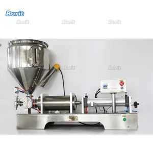 Paste Liquid Heating Filling Machine With Vertical Hopper for Cream Shampoo Honey Toothpaste Oil Sauce Butter