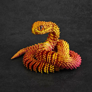 Custom Printed Plastic 3D Mini <span class=keywords><strong>Snake</strong></span> <span class=keywords><strong>Toy</strong></span> Fidget Modelo Animal Figura para Crianças Brinquedo de atividade impressa para meninos e crianças - Product Image 1