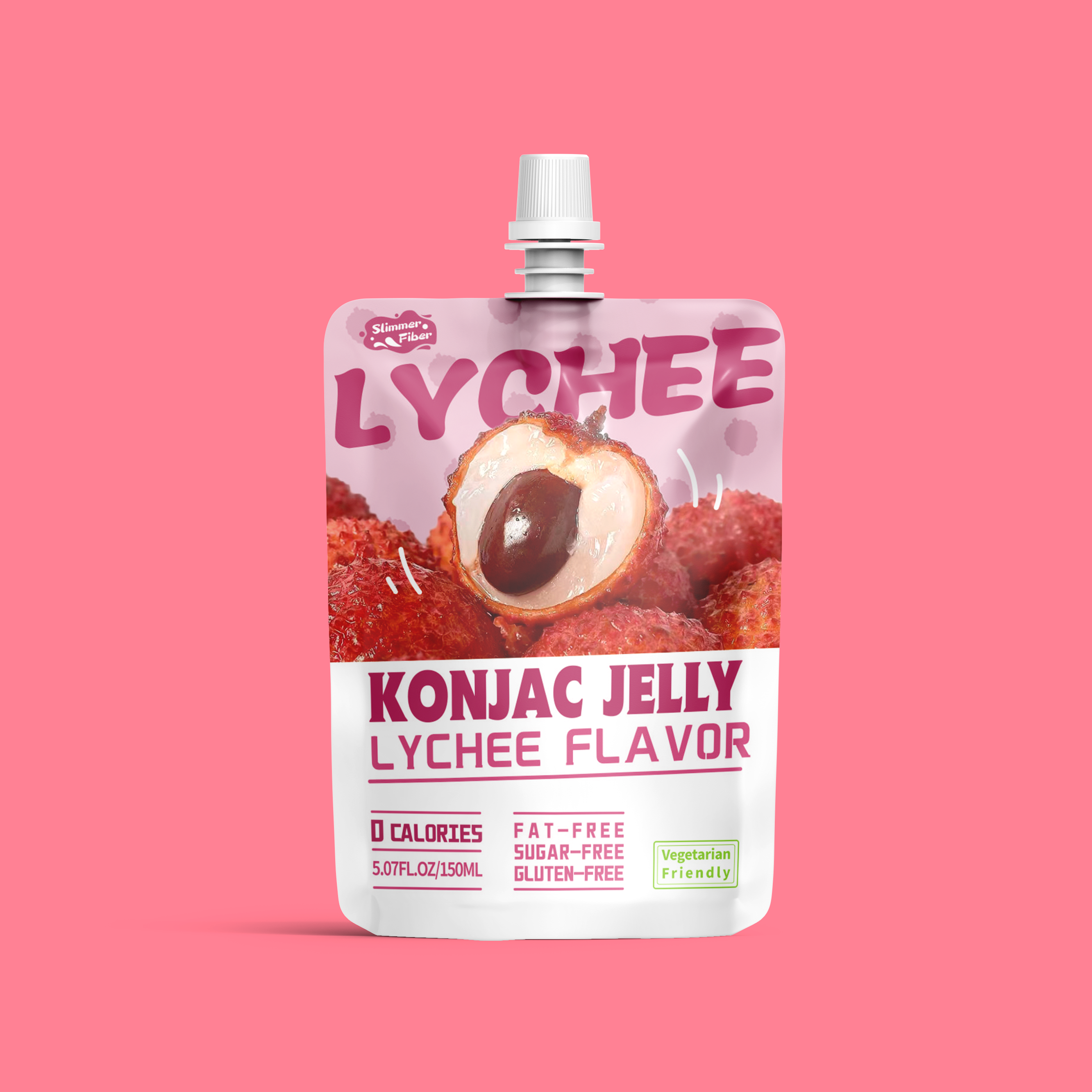 Оптовая продажа, Конжак с нулевым сахарным жиром, здоровый вкус личи, питьевый Конжак, Желейный напиток с витамином С