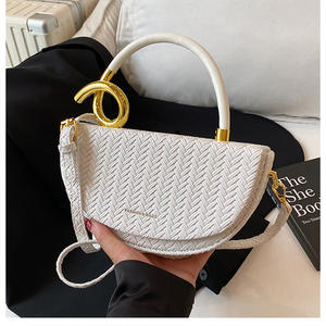 Bolso de Hombro Retro Duradero 2026 con Cierre de Cremallera, Bolso Tipo Cubo de PU para Mujer, Bolso de Moda Otoñal - Product Image 4