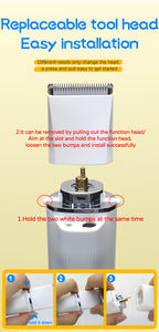 MRY <span class=keywords><strong>Dog</strong></span> Paw Trimmer 4 en 1 Cortaúñas para perros de bajo ruido para el cuidado de perros <span class=keywords><strong>Kit</strong></span> DE ASEO inalámbrico Molinillo de uñas Afeitadora impermeable para cachorros - Product Image 4