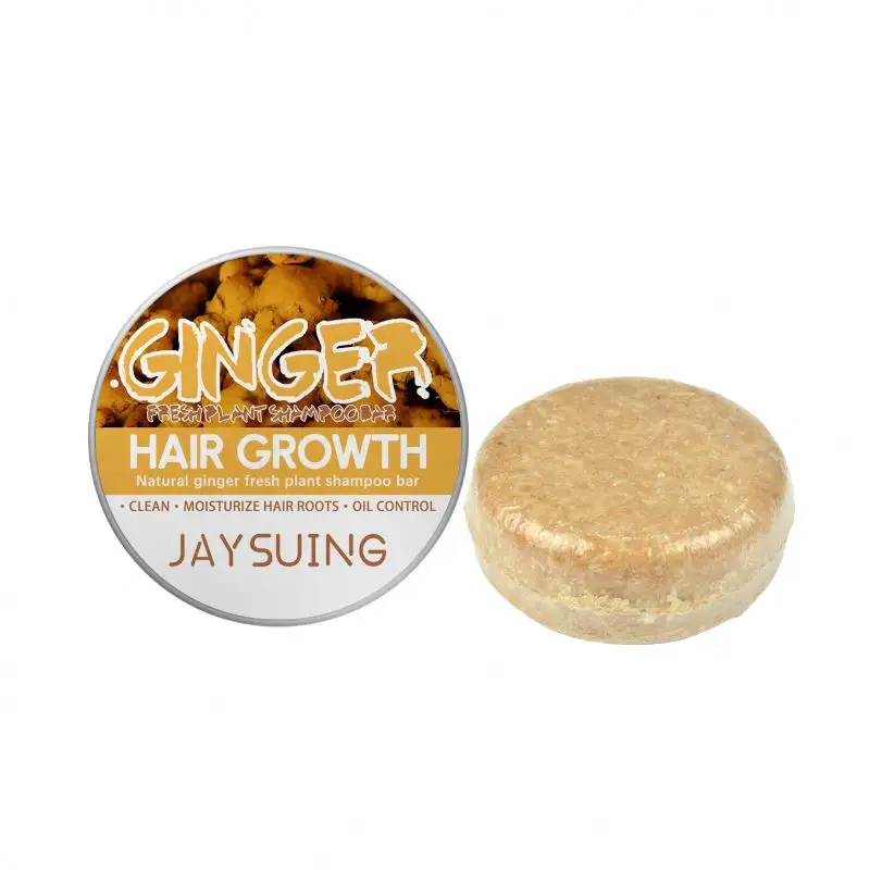 Jaysuing OEM ODM organik el yapımı soğuk işlenmiş zencefil şampuanı Bar saç dökülmesi kuru doğal hiçbir kimyasal şampuan sabunu