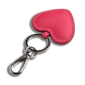 Porte-clés en cuir PU en forme de cœur 3D mignon, avec breloque en cristal, idéal pour sac d'école ou cadeau, très populaire - Product Image 6