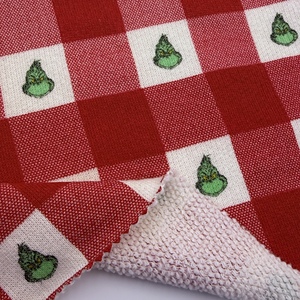 <span class=keywords><strong>Tissu</strong></span> imprimé en molleton bouclette 250 GSM, 60 % coton, 40 % polyester, largeur 145 cm, pour vêtements de yoga, vêtements de sport, vêtements de détente, sweats à capuche et vestes - Product Image 4