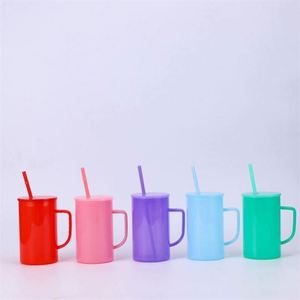 AGH 17oz <b>Glass</b> <b>Coffee</b> Mug Sublimation Blanks Shimmer <b>Glass</b> <b>Cup</b> With Handle and Bamboo Lid - Product Image 1