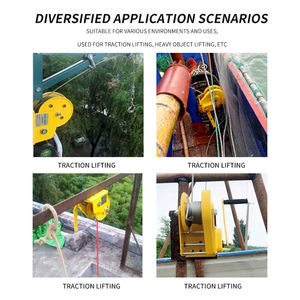 Prix usine auto-freinage en acier inoxydable treuil à main 800lbs levage Vertical <span class=keywords><strong>bateau</strong></span> remorque trépied treuil treuil manuel - Product Image 5