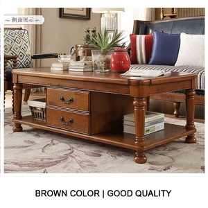 Tavolino da Caffè in Legno Stile <span class=keywords><strong>Country</strong></span> Francese di Lusso Moderno Bianco per Soggiorno - Product Image 5