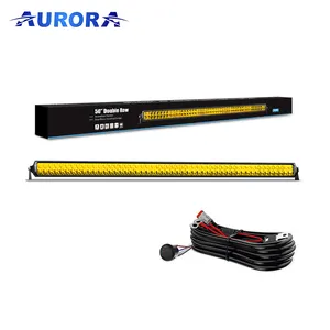 AURORA Screwless 40inch 50inch IP68 Waterproof New Double Row Driving LED Offroad Light Bar