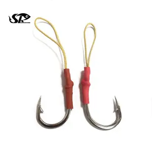 SUPERIORFISHING Assist Hook 4/0 - 10/0 Stainless Steel Material Assist Single Hook Sea Fishing Hooks AH206