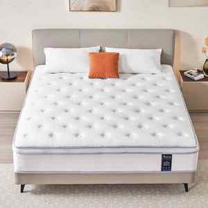 Materasso ibrido da 12 pollici Queen King Size in una scatola-molle tascabili per il supporto e il rilievo di pressione materasso medio rigido - Product Image 1