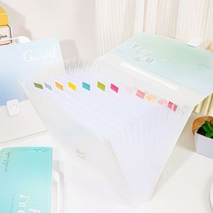 Nueva Carpeta de Archivo Simple de Gran Capacidad con Múltiples Compartimentos Tipo Acordeón, Herramienta de Organización y Clasificación de Documentos y Exámenes para Estudiantes - Product Image 4
