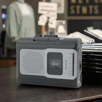 Lecteur d'enregistreur de Cassette de baladeur portable Radio AM FM Lecteur de cassette Vintage compact avec grand haut-parleur et prise pour écouteurs