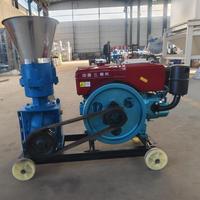 Granulateur d'aliments pour animaux à moteur diesel, granulateur d'aliments pour animaux domestiques et agricoles pour vaches, poulets, canards