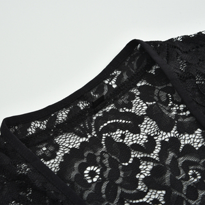 Factory High Quality Womens Floral Lace Shrug Bolero Cropped Length 3/4 Sleeve Irregular Hem Femme Mariage <strong>Wedding</strong> <strong>Cardigans</strong> - Product Image 4
