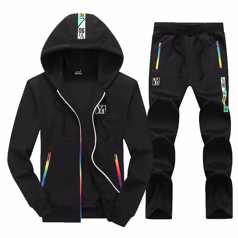High Quality Factory Wholesale Customized Design Running Wear Mens Sweatsuit Sets Training & Jogging Wear