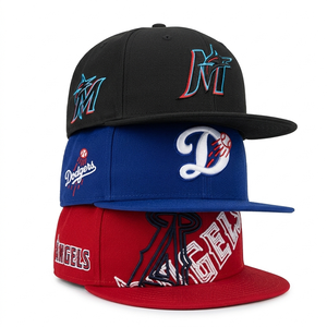 Nouvelle conception de casquettes de baseball pour sports de plein air, casquettes brodées avec logo d'équipe américaine, casquettes ajustées originales de style Era, casquettes à fermeture snapback - Product Image 3