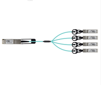 40G QSFP +-4xSFP +-Cable AOC de 5m de alta calidad de 5m, 1/2/5M/15M/30M