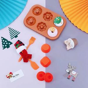 33 pezzi Set per la cottura del pane della torta con 6 ciambelle teglie per olio spazzola ugello tubatura e sacchetto per Muffin tazza raschietto - Product Image 3