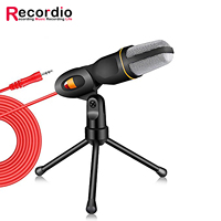 GAM-micrófono de condensador de escritorio profesional, dispositivo de sonido estéreo con cable y conector de 666mm, con soporte, trípode para PC de escritorio, cantar en vivo, 3,5