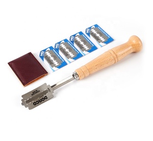 Thép Không Gỉ Tay Cầm Bằng Gỗ Bánh Mì Dụng Cụ Lame Bánh Mì Cào Bột Bánh Mì Chấm Điểm Lame Với Lưỡi Dao Và Bìa - Product Image 1