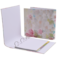 Carnet de notes A4 personnalisé à 3 anneaux, imprimé en 3D de 1.5 pouces, couverture rigide, style professionnel, pour étudiants et enseignants