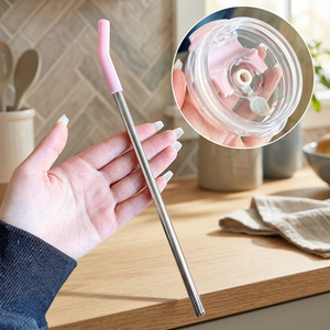 Metal <b>Drinking</b> <b>Straw</b> Reusable Minimalist Bar Accessory Single Piece - Product Image 4