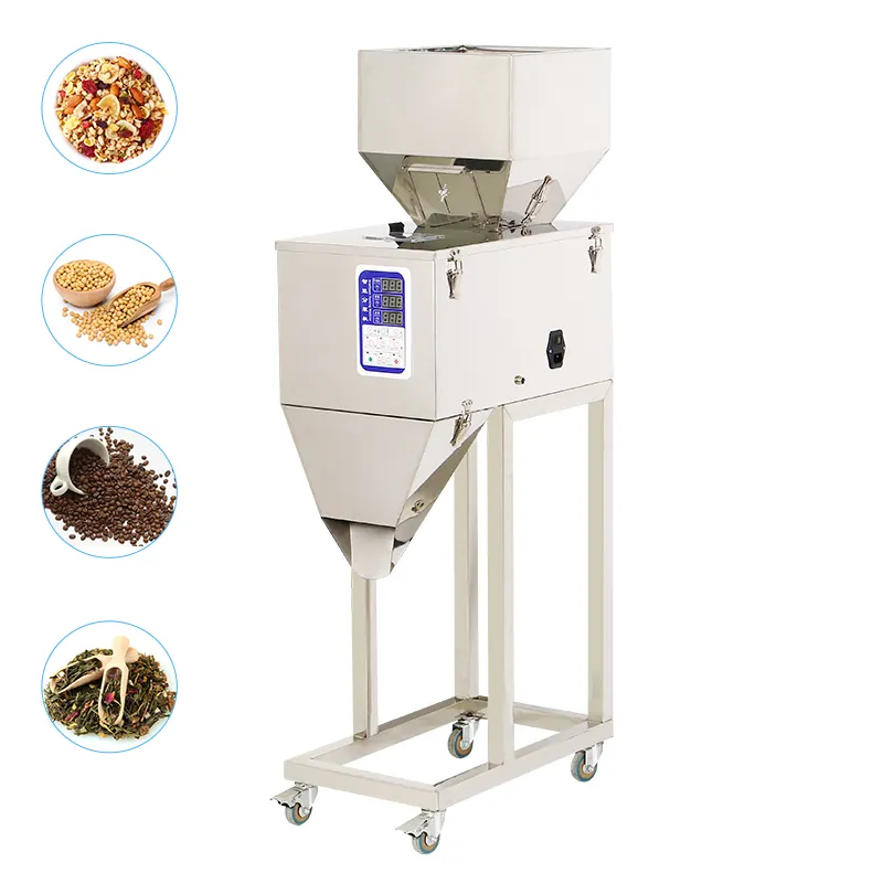 Máquina de carga de gran capacidad, 25-999g, para alimentos, granos, arroz, té, embalaje, detergente en polvo, pesaje