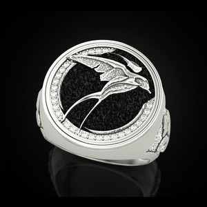 Anello a Forma di Rondine per Donne, Stile Vintage con Cristalli, Regolabile, Gioiello Elegante e Creativo - Product Image 3