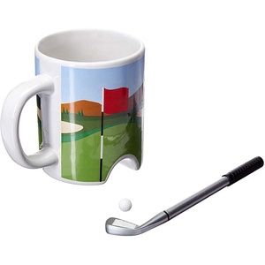 Parcours <span class=keywords><strong>de</strong></span> <span class=keywords><strong>golf</strong></span> graphique tasse à café en céramique tasse jouer au bureau - Product Image 6
