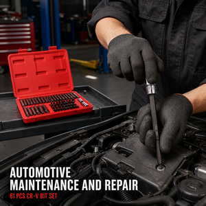 Auto-Reparatur-Werkzeugkasten nach Deutscher Norm, Hochwertige CR-V Fahrzeugwerkzeuge, 61-teiliges Professionelles Bohrer-Set im Werkzeugkoffer - Product Image 2