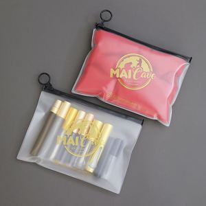Sac de toilette de voyage en PVC transparent personnalisé avec fermeture éclair, idéal pour les cosmétiques – Vente en gros usine - Product Image 1