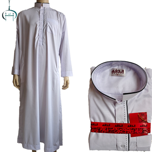Thobe Marocain Pour Hommes Caftan Islamique Nouveau Design Superfin Polyester Brodé Arabe Robe <span class=keywords><strong>Dubaï</strong></span> Abaya Ramadan Eid Prière Outfit - Product Image 1