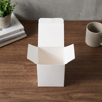 Boîtes en carton rectangulaires épaisses blanches personnalisées, pliables, emballage sur mesure