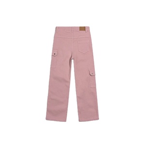 All'ingrosso <span class=keywords><strong>pantaloni</strong></span> Cargo per bambini in cotone per ragazze Multi bottone elastico da 2 a 8 anni <span class=keywords><strong>pantaloni</strong></span> per bambini con disegno a gamba larga - Product Image 2