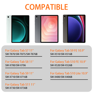 Compatibile con Samsung Galaxy <span class=keywords><strong>Tab</strong></span> S11 S9 <span class=keywords><strong>S8</strong></span> Custodia con Tastiera da 11 Pollici Retroilluminata a 7 Colori con Touchpad - Spedizione Rapida - Product Image 2