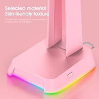 ONIKUMA Support de casque RGB ST-5 Ports Usb pour tous les casques de jeu Support d'accessoires pour écouteurs de bureau