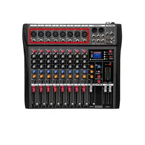 Nieuwste Ontwerp Mini F7 Audio Mixer Prijs 8 Kanaals
