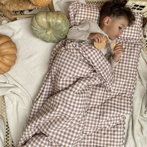 Tas tidur anak, Kantung tidur Linen bayi balita ringan 0-6 bulan dapat dipakai gaya 2-arah ritsleting - Product Image 6