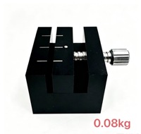 Herramientas de reparación de relojes hechas a mano, piezas de plástico duro para correas, base de sujeción para correas, herramienta para quitar y fijar correas, base de sujeción en blanco y negro