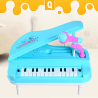 Jouets de batterie et de percussion pour enfants Jumon avec microphone - Instrument de musique éducatif en plastique de 24 pièces pour enfants