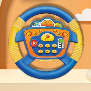 Giocattolo musicale blu del volante per fingere di giocare strumento di educazione precoce giocattolo con musica - Product Image 4
