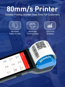 Sangdelong Android 13 di động cầm Tay POS Máy 4-core thanh toán thiết bị đầu cuối tiền mặt Đăng Ký Với Wifi kết nối - Product Image 5