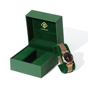 XinshengカスタマイズされたハイエンドPUレザーウォッチボックス、メカニカルウォッチ正方形包装ボックス、ベルベット収納ボックス - Product Image 1