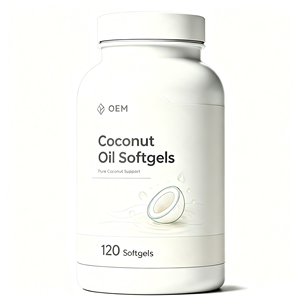 Cápsulas de Aceite de Coco de Marca Privada OEM al por Mayor, Proporcionan un Apoyo Nutricional de Grasa Saludable, Energía Diaria, Sin Gluten - Product Image 1