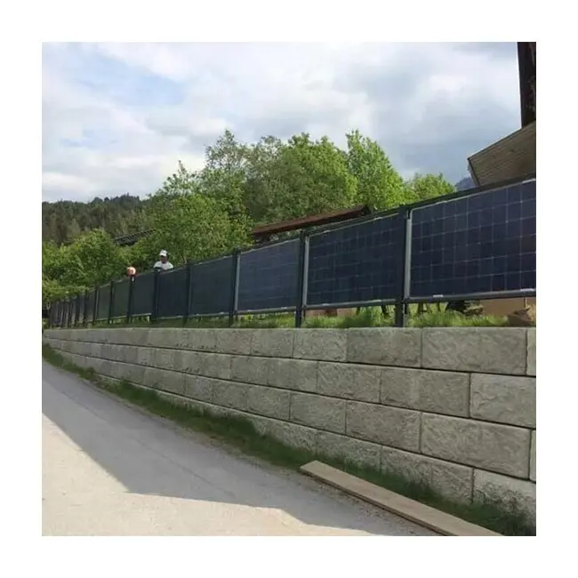 Agrophotovoltaic קונספט E/W אנכי bifacial PV חוות אנכי PV